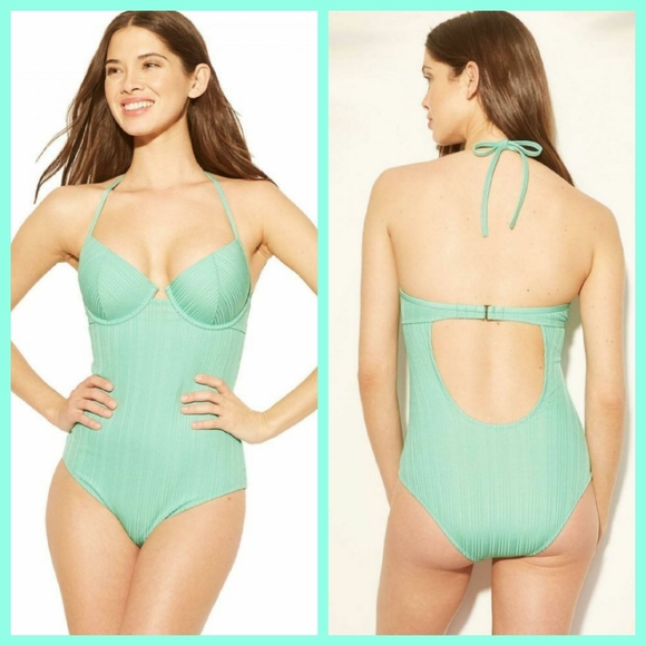 Shade & Shore Other - Shade & Shore Cabana Ribbed Swimsuit